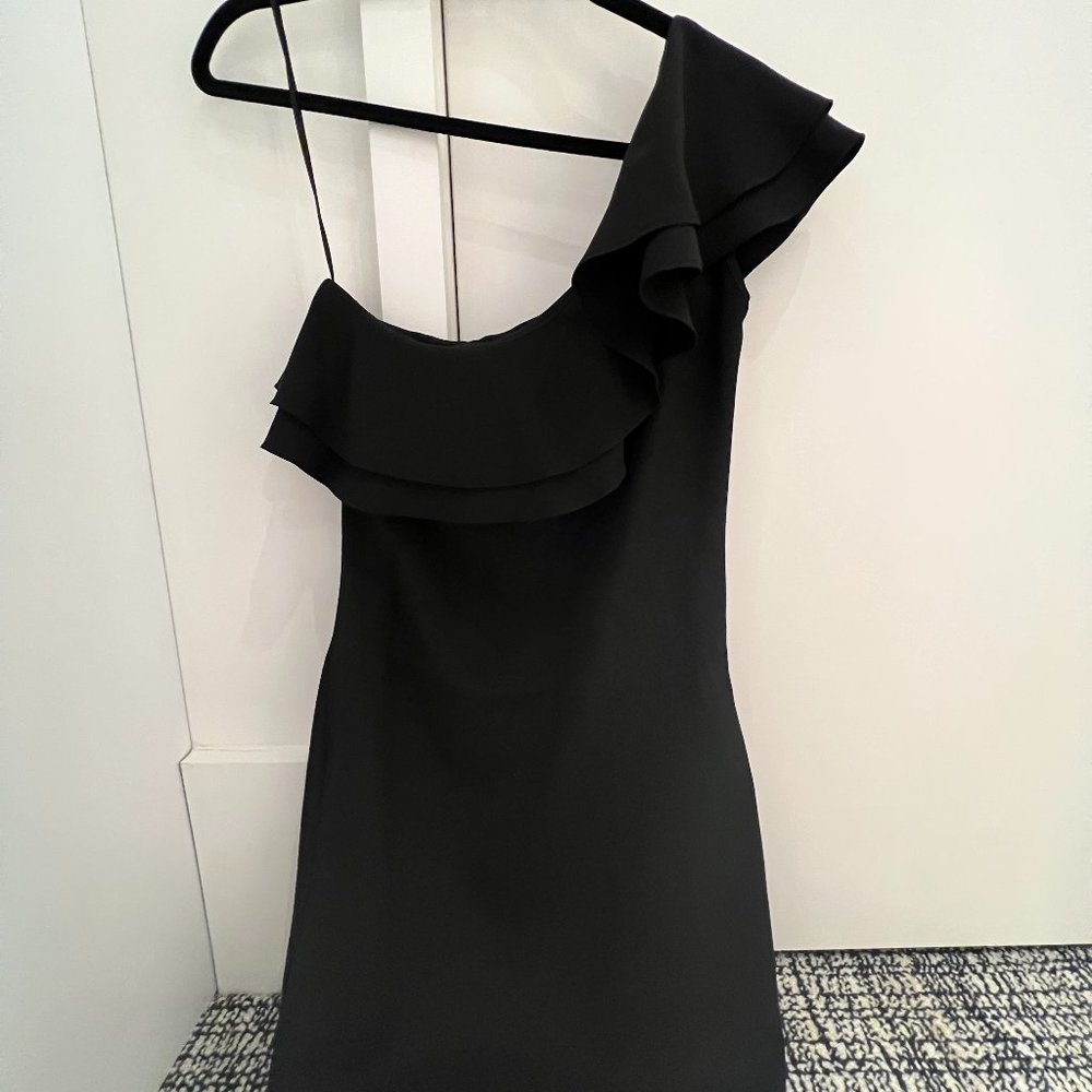 Marley black silk mini dress size P